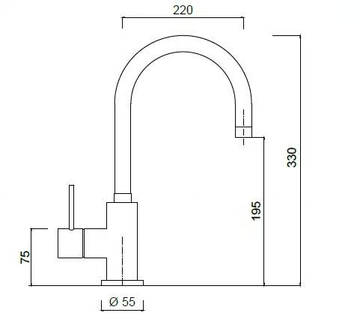 FUTURO - F6581A - Countertop single handle washbasin mixer with adjustable spout by Rubinetteria Giulini - view 3